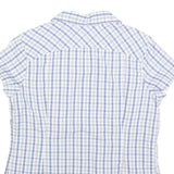COLUMBIA Womens Blue & White Check Shirt L Lightweight Summer Casual