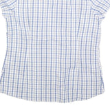 COLUMBIA Womens Blue & White Check Shirt L Lightweight Summer Casual