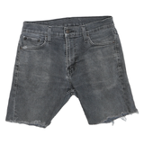 LEVI'S Mens Shorts Blue Denim Cut-Off M W30 Frayed Hem Casual Summer