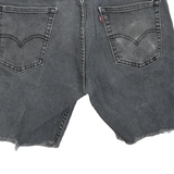 LEVI'S Mens Shorts Blue Denim Cut-Off M W30 Frayed Hem Casual Summer