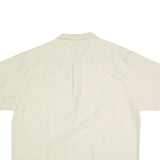 GOLD Mens Cream XL Shirt Button Cotton Relaxed Fit Logo Patch Pocket