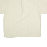 GOLD Mens Cream XL Shirt Button Cotton Relaxed Fit Logo Patch Pocket