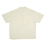 GOLD Mens Cream XL Shirt Button Cotton Relaxed Fit Logo Patch Pocket