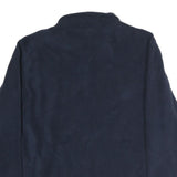 STARTER Mens Navy Blue Jacket M Polyester Zip Up Plain Casual Outerwear