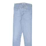 LEVI'S Womens Slim Light Blue Denim Jeans W23 L28 Stretch Classic Fit Zip