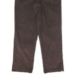 DICKIES Mens Cotton Blend Brown Regular Fit Straight Leg Trousers W36 L32