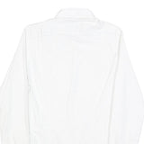 ZARA MAN Mens White Cotton Blend Shirt S Stylish Smart Casual Long Sleeve