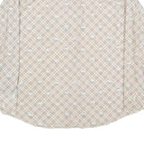MR DEECEE Mens Beige Check Shirt XL Cotton Blend Long Sleeve Button Closure