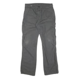 DICKIES Mens Cotton Grey Regular Straight Trousers W34 L34 Workwear Casual