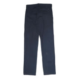 CALVIN KLEIN Mens Cotton Navy Blue Regular Straight Trousers W32 L33 Classic