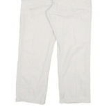CARHARTT Mens White Relaxed Straight Cotton Blend Trousers W36 L30 Workwear