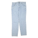 DICKIES Mens Jeans Blue Regular Straight Denim Light W36 L34 Classic Fit Zip