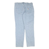 DICKIES Mens Jeans Blue Regular Straight Denim Light W36 L34 Classic Fit Zip