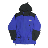 SIERRA DESIGNS Mens Blue & Black Outdoor Jacket M Polyester Zip Hooded Regular