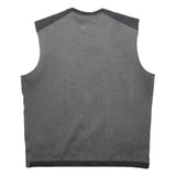 NIKE Mens Grey V-Neck Golf Sleeveless Sweatshirt XL Lightweight Pullover