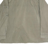 Mens Beige Cotton Shirt Jacket 2XL Button Closure Pocket Casual Durable