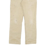 CARHARTT Mens Cotton Blend Beige Regular Fit Straight Leg Trousers W30 L30