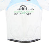 BICYCLE LINE Mens White & Blue Esprit Sportif Graphic T-Shirt XL Short Sleeve