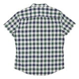 TOMMY HILFIGER Mens Blue & Green Check Shirt XL Casual Cotton Blend Summer Style