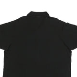 LACOSTE Mens Black Short Sleeve Plain XL Cotton Polo Shirt Classic Casual