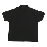 LACOSTE Mens Black Short Sleeve Plain XL Cotton Polo Shirt Classic Casual