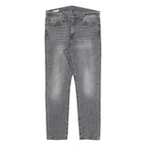LEVI'S 510 Big E Mens Slim Jeans Grey Denim W33 L30 Zip Closure Stylish Fit