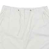 NATURAL REFLECTIONS Womens White Cotton Casual Mini Skirt Drawstring Pockets M