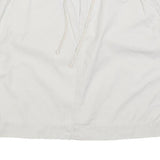 NATURAL REFLECTIONS Womens White Cotton Casual Mini Skirt Drawstring Pockets M