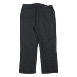 CALVIN KLEIN JEANS Womens Relaxed Black Cotton Blend Trousers W32 L26