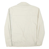 TORERO Mens Cream Button Cotton Blend Jacket M Classic Plain Casual Lightweight