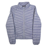 FILA Womens Blue Light Blue Puffer Jacket S Polyester Zip Outdoor Casual