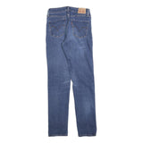 LEVI'S Womens Regular Blue Denim Classic Fit Zip Jeans W27 L30 Stylish