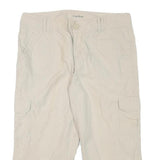 CASLON Womens Beige Casual Cargo Cotton Blend Shorts L W31 Relaxed Fit