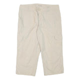 CASLON Womens Beige Casual Cargo Cotton Blend Shorts L W31 Relaxed Fit