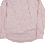 BOSS Mens Red Plain Regular Fit Shirt M Button Collar Cotton Blend Formal