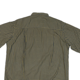 LINEA PRINCIPE Mens Olive & Mustard Patterned Shirt L Cotton Blend Casual