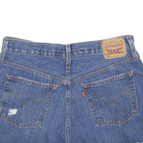 LEVI'S Womens Denim Blue Casual Shorts M W29 Distressed Frayed Hem