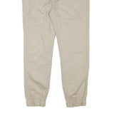 LEVI'S Mens Cotton Blend Beige Slim Tapered Trousers W34 L27 Casual Zip Closure
