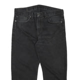 LEVI'S Mens Black Regular Fit Straight Denim W36 L24 Zip Closure Jeans