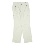 COLUMBIA Womens Polyester Blend Beige Regular Cargo Trousers W30 L32 Outdoor Zip