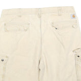 CARHARTT Mens Shorts Beige Cargo Relaxed Fit XL W38 Durable Workwear