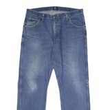WRANGLER Mens Blue Regular Fit Straight Denim Medium Wash Jeans W36 L32 Classic