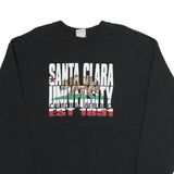 CHAMPION Mens Black Santa Clara University Crew Neck XL Cotton Blend Sweatshirt
