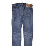 LEVI'S Mens Slim Blue Denim Jeans W29 L30 Zip Casual Stylish Faded