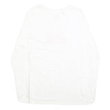 THE NORTH FACE Womens White Long Sleeve Crew Neck XL Floral Logo Cotton Blend