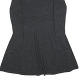 HOBBS LONDON Womens Grey Fit & Flare Wool Blend Knit Midi Dress UK 12 Sweater
