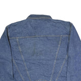 NO STRINGS ATTACHED Mens Blue Denim Jacket L Cotton Classic Button Closure