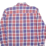 MCBRIAN Mens Purple & Red Check Shirt L Long Sleeve Cotton Blend Casual