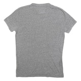 HOLLISTER Mens Grey Graphic T-Shirt S Short Sleeve Crew Neck Cotton Blend