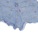 LEVI'S Womens Shorts Blue Denim Cut-Off S W24 Raw Edge Distressed Casual